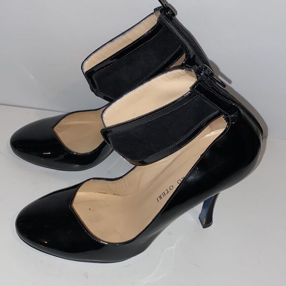 Alessandro Oteri Womens Black Heels size 37 - Picture 4 of 12